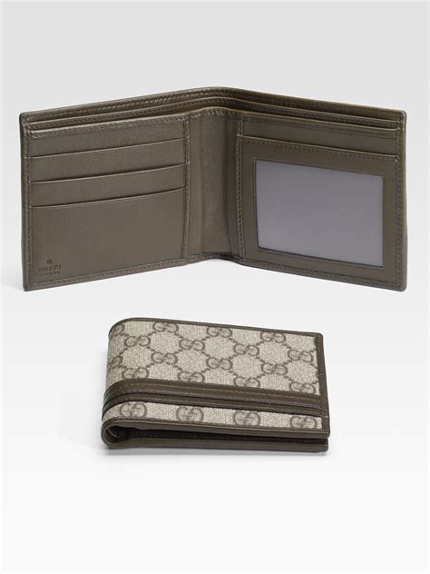 gucci mens wallet with id window|gucci wallet men cost.